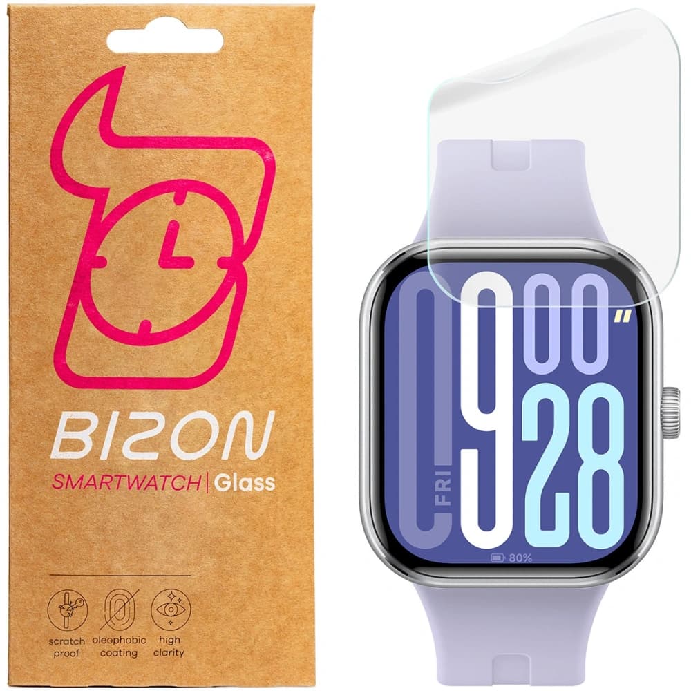 Bizon Glas Uhr Hydrogel Xiaomi Redmi Uhr 5 [2 PACK] - 1