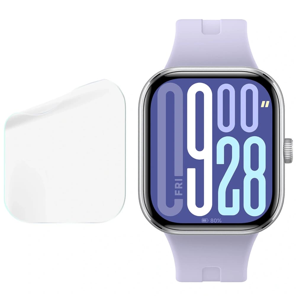 Bizon Glas Uhr Hydrogel Xiaomi Redmi Uhr 5 [2 PACK] - 4