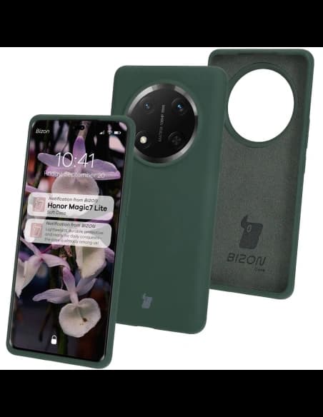 Bizon Soft Case Honor Magic7 Lite dark green