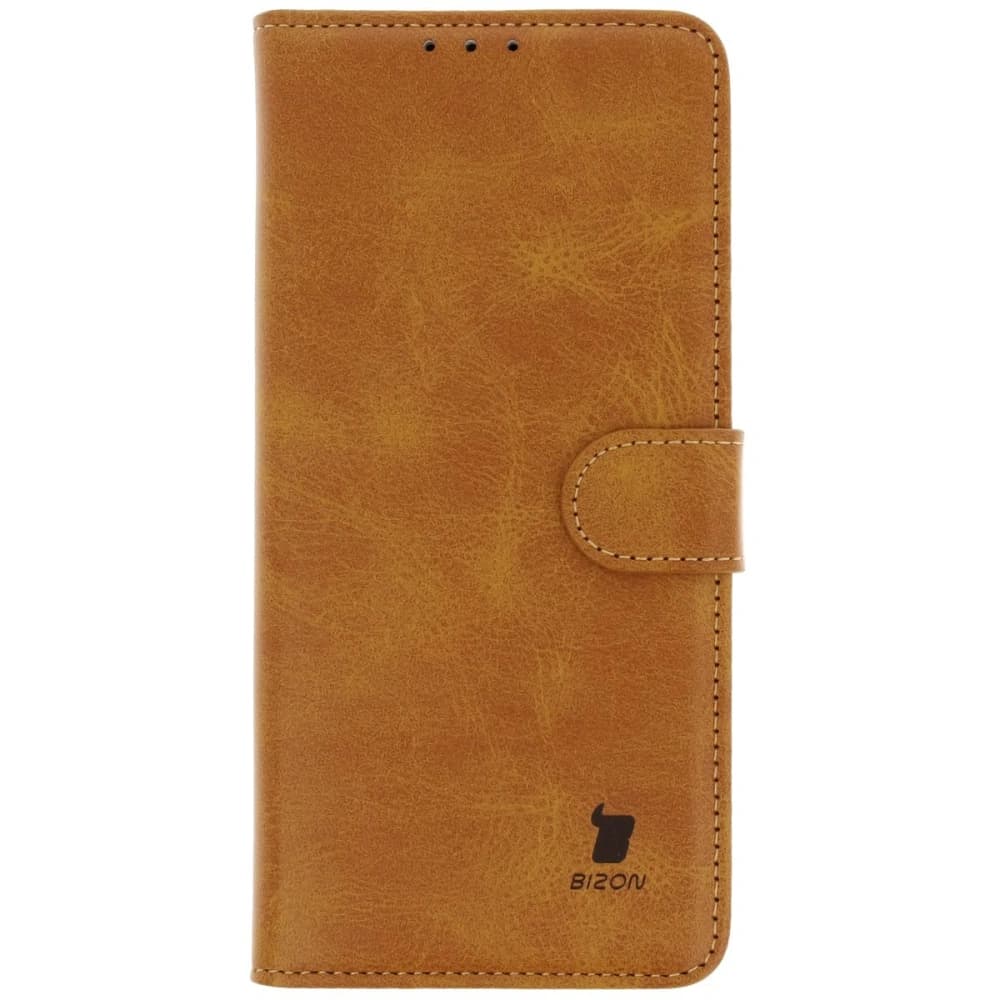 Etui z klapką Bizon Case Pocket do Xiaomi Redmi Note 14 5G / Poco M7 Pro 5G hnědé - 2