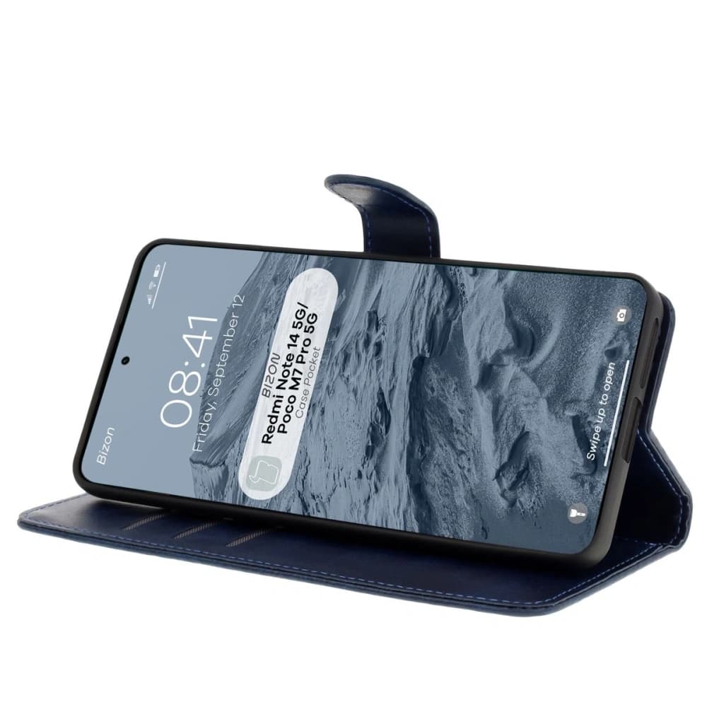 Bizon Case Pocket Xiaomi Redmi Note 14 5G / Poco M7 Pro 5G marineblau - 5