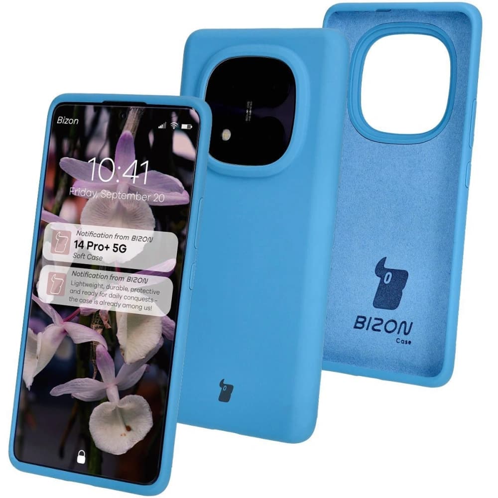 Bizon Soft Case Xiaomi Redmi Note 14 Pro+ Plus 5G blau