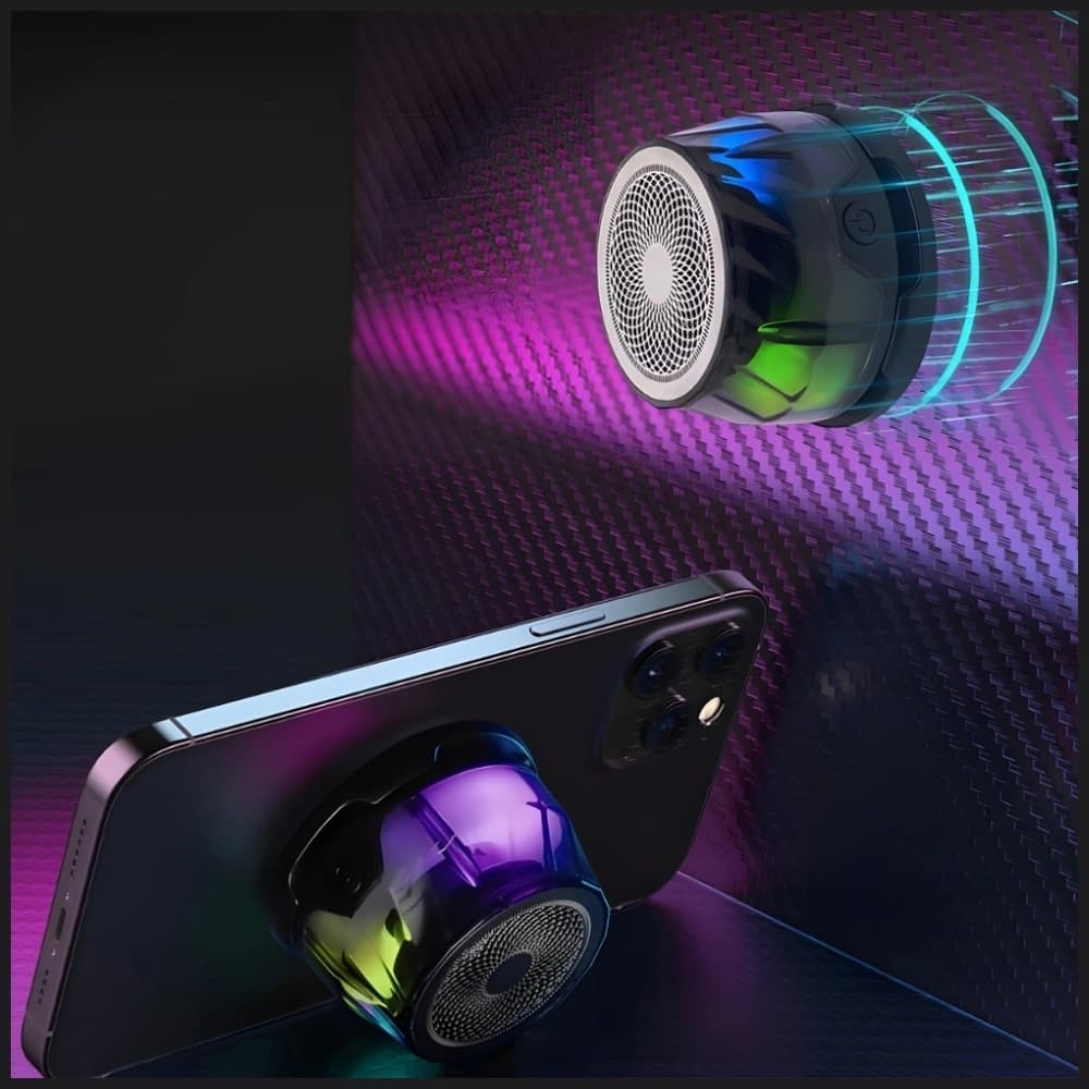 4smarts SoundCharge RGB Bluetooth 5.4 kompatibilis MagSafe Bluetooth hangsugárzó fekete - 3