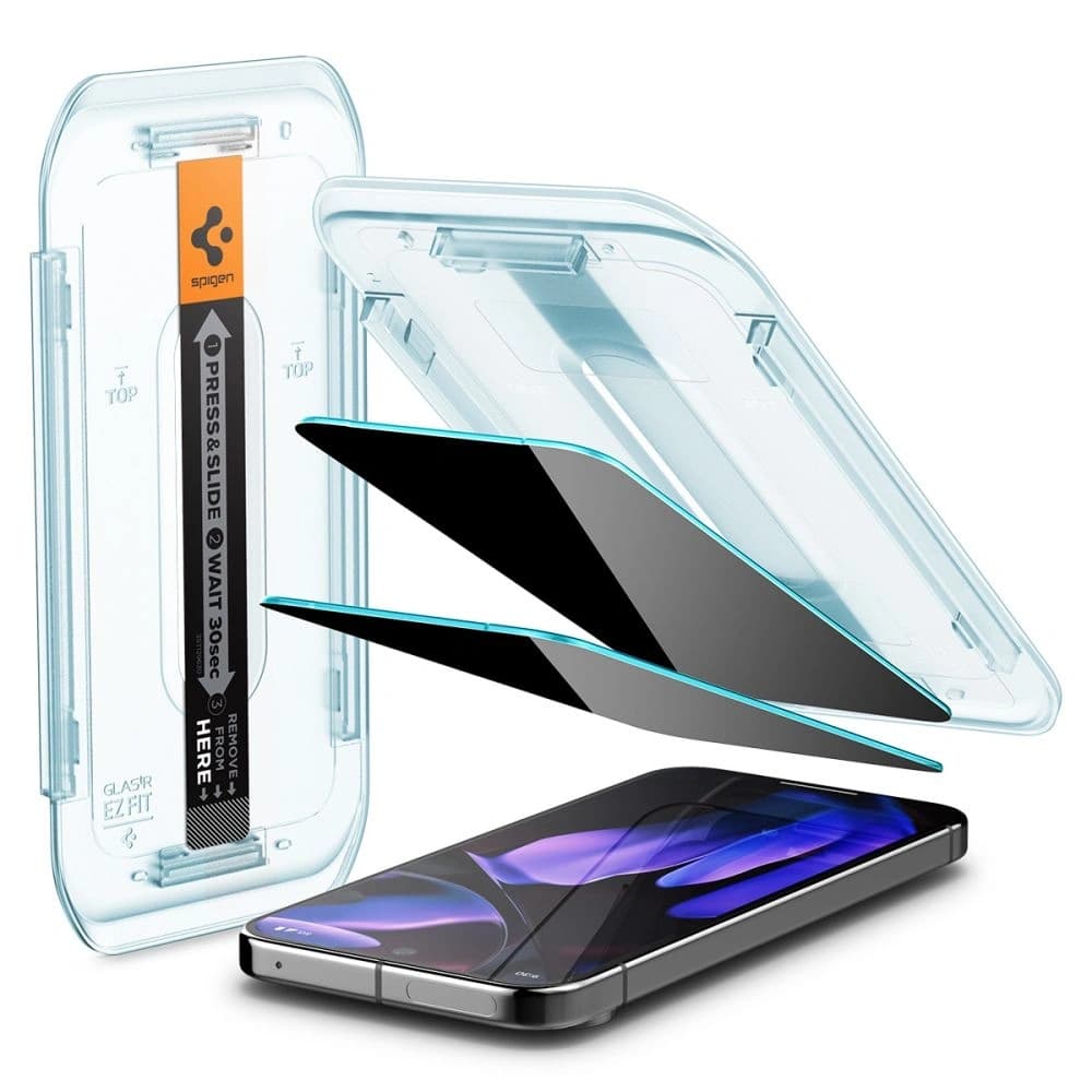 Spigen GLAS.tR ez Fit Google Pixel 9 / 9 Pro / 10 / 10 Pro Privacy [2 PACK] - 2