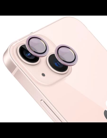 Bizon Glass Snap Lens Apple iPhone 13 / 13 Mini hellrosa Rahmen