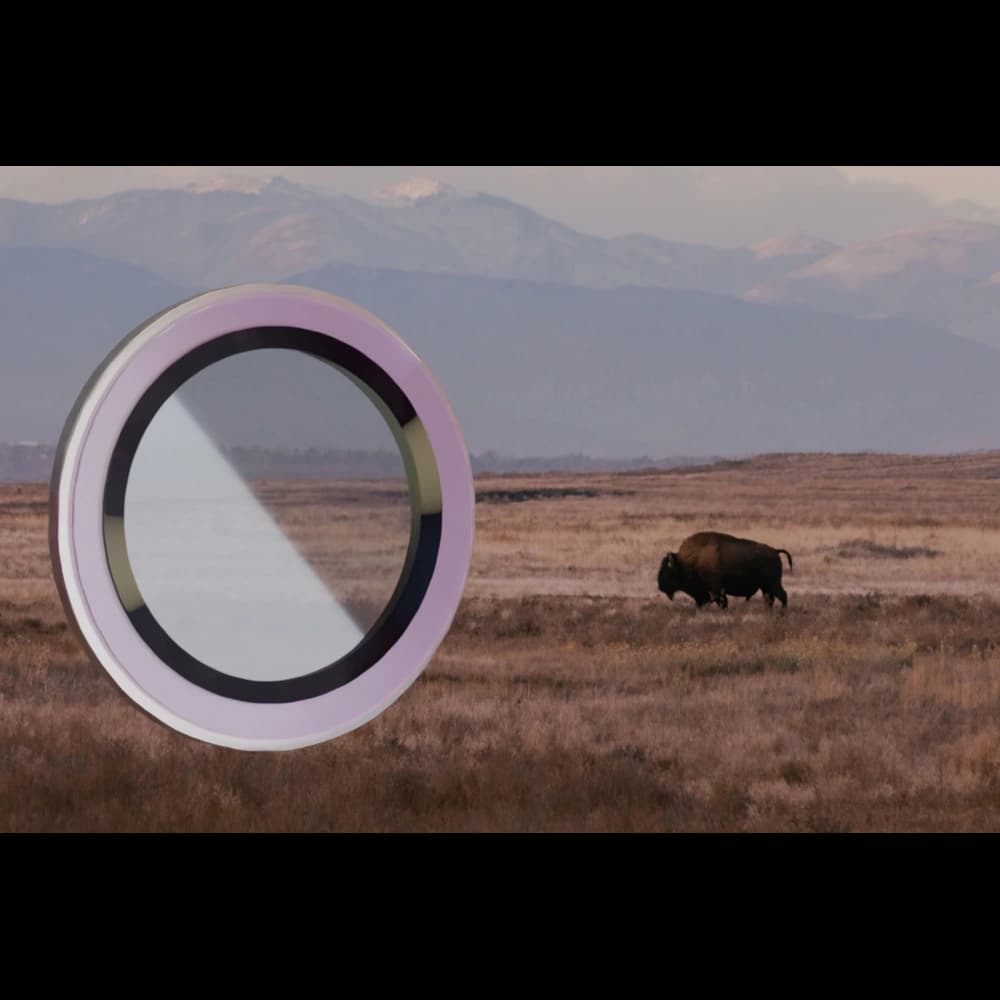 Bizon Glass Snap Lens Apple iPhone 13 / 13 Mini světle růžový rám - 3