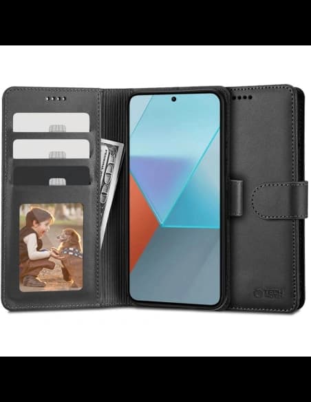 [OUTLET] Etui Tech-Protect Wallet Xiaomi Redmi Note 13 4G Negru