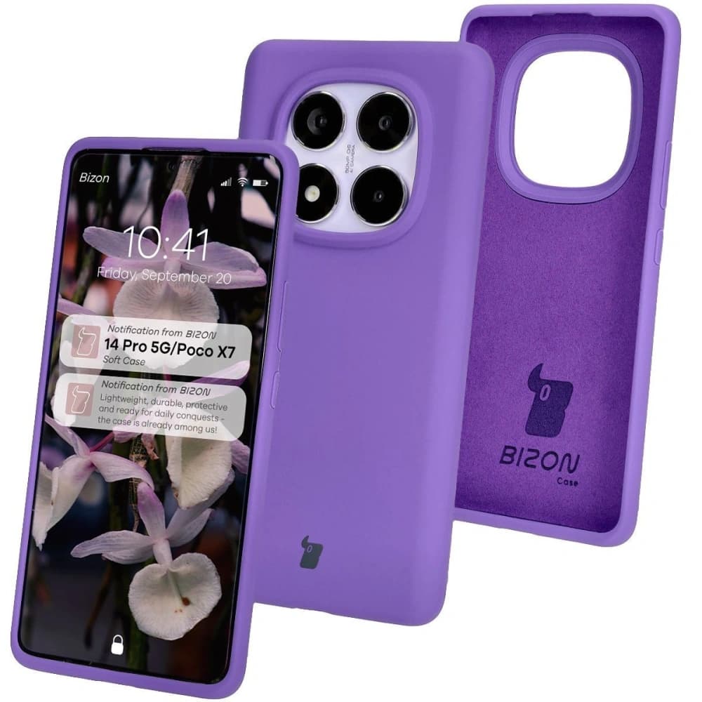 Bizon Soft Case Xiaomi Redmi Note 14 Pro 5G / Poco X7 lila - 1