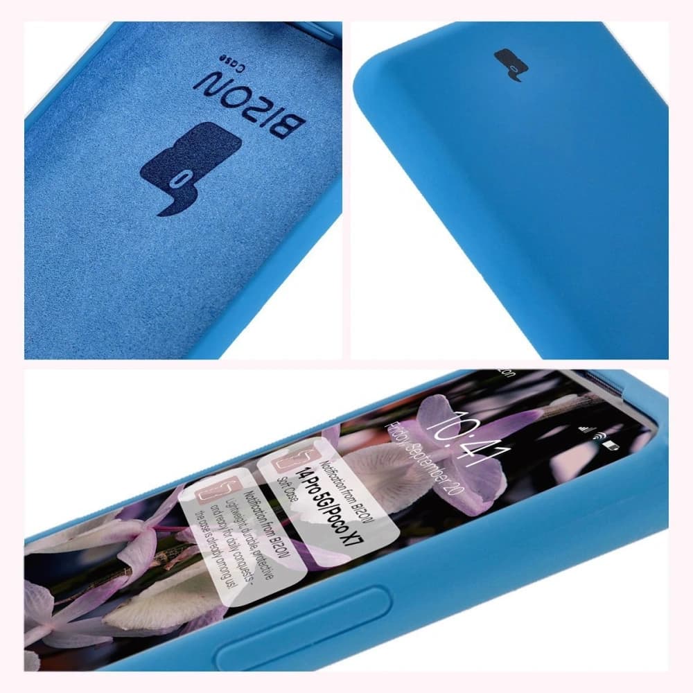 Bizon Soft Case Xiaomi Redmi Note 14 Pro 5G / Poco X7 blau - 6