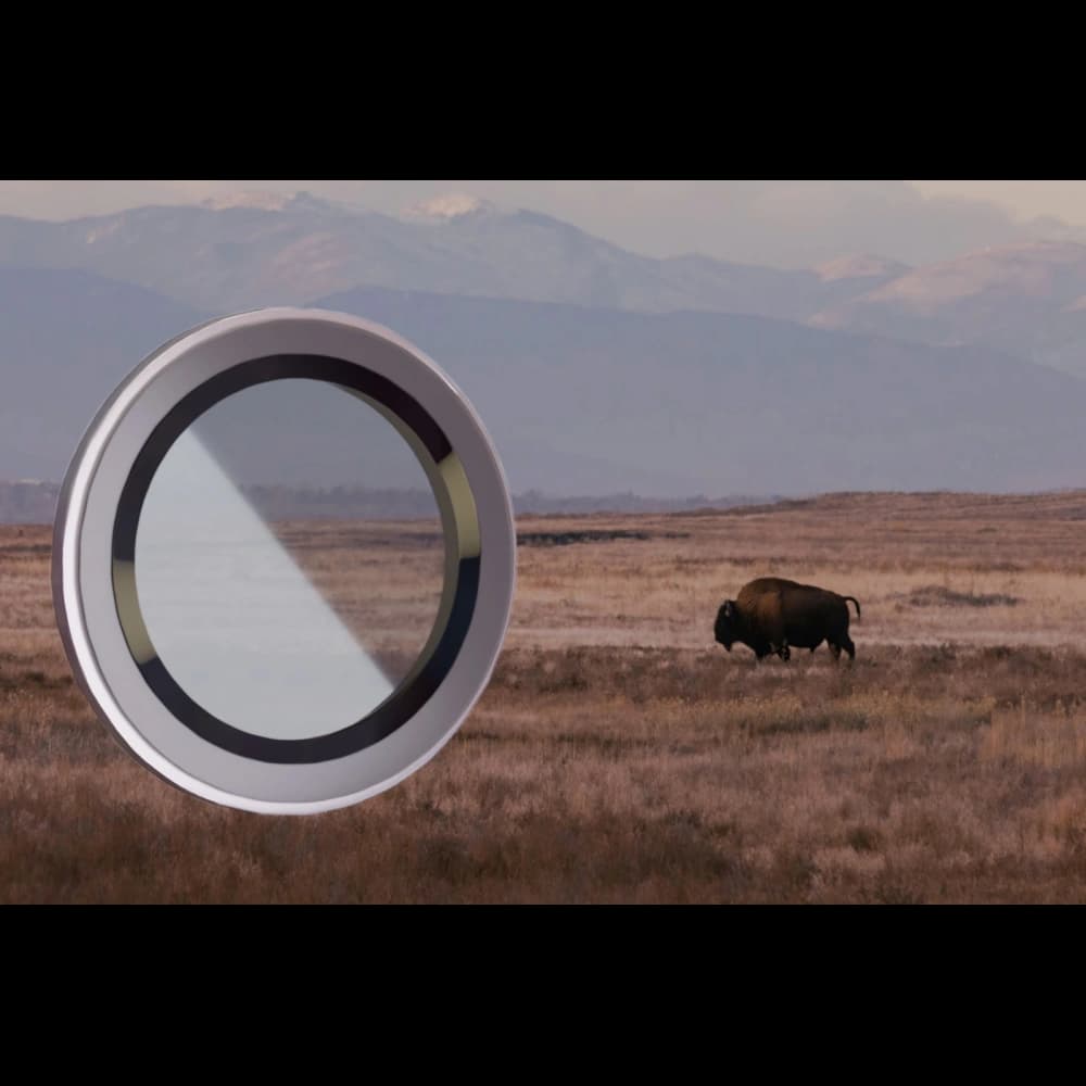 Bizon Glass Snap Lens Apple iPhone 12 / 12 Mini / 11 cadru argintiu - 3