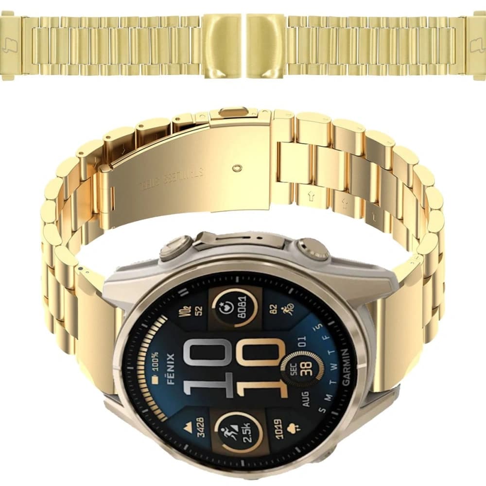 Bizon Strap Uhr Aura Smartwatch 20mm gold - 1