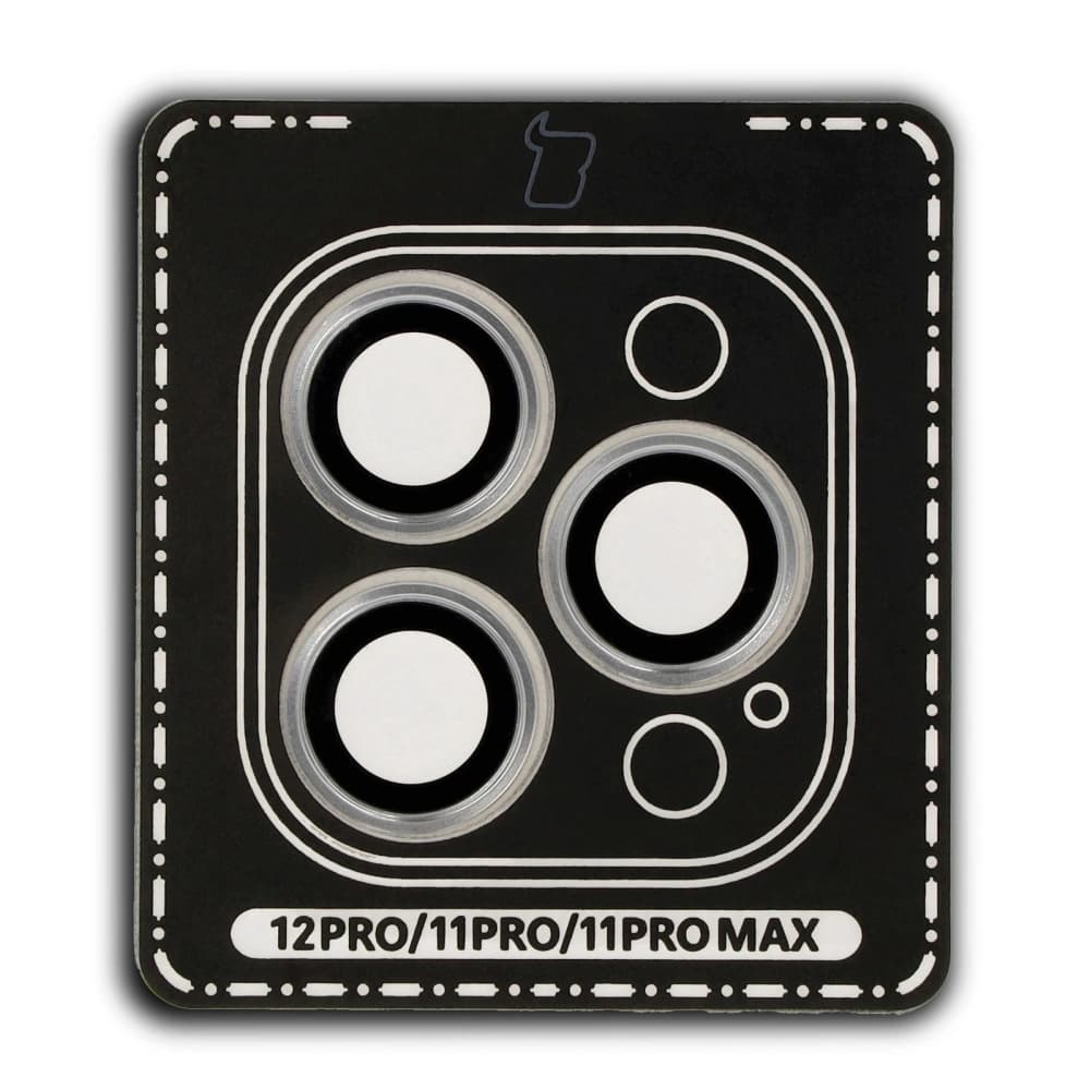 Bizon Glass Snap Lens Apple iPhone 12 Pro / 11 Pro / 11 Pro Max cadru argintiu - 2