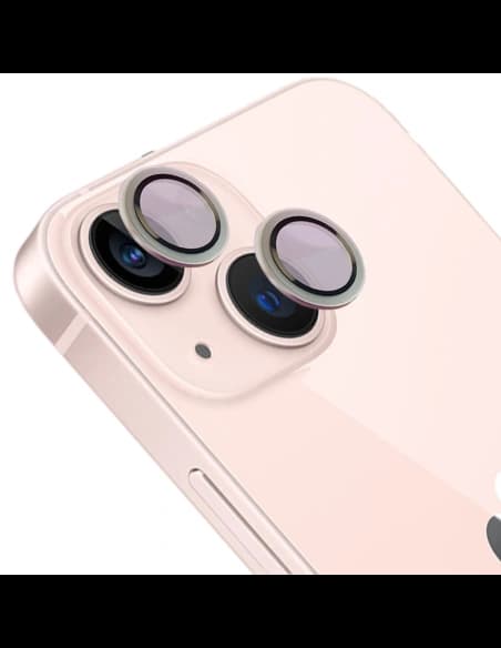 Bizon Glass Snap Lens Apple iPhone 13 / 13 Mini silberner Rahmen