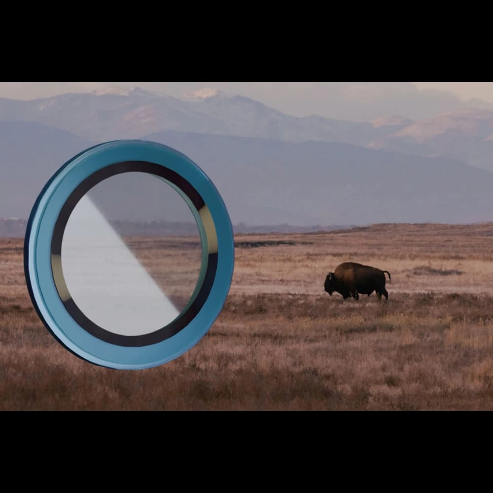 Bizon Glass Snap Lens Apple iPhone 12 Pro Max cadru marin - 3