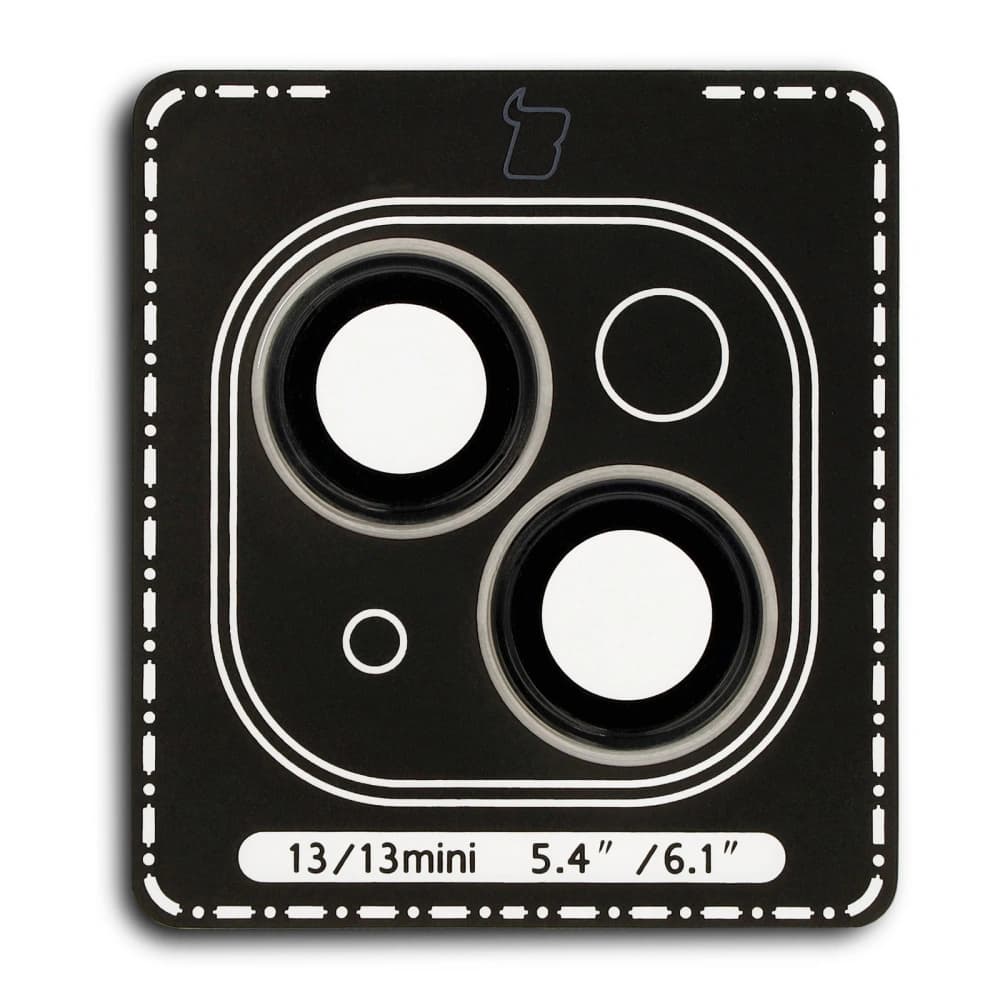 Bizon Glass Snap Lens Apple iPhone 13 / 13 Mini černý rám - 2