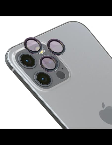 Bizon Glass Snap Lens Apple iPhone 12 Pro / 11 Pro / 11 Pro Max grauer Rahmen