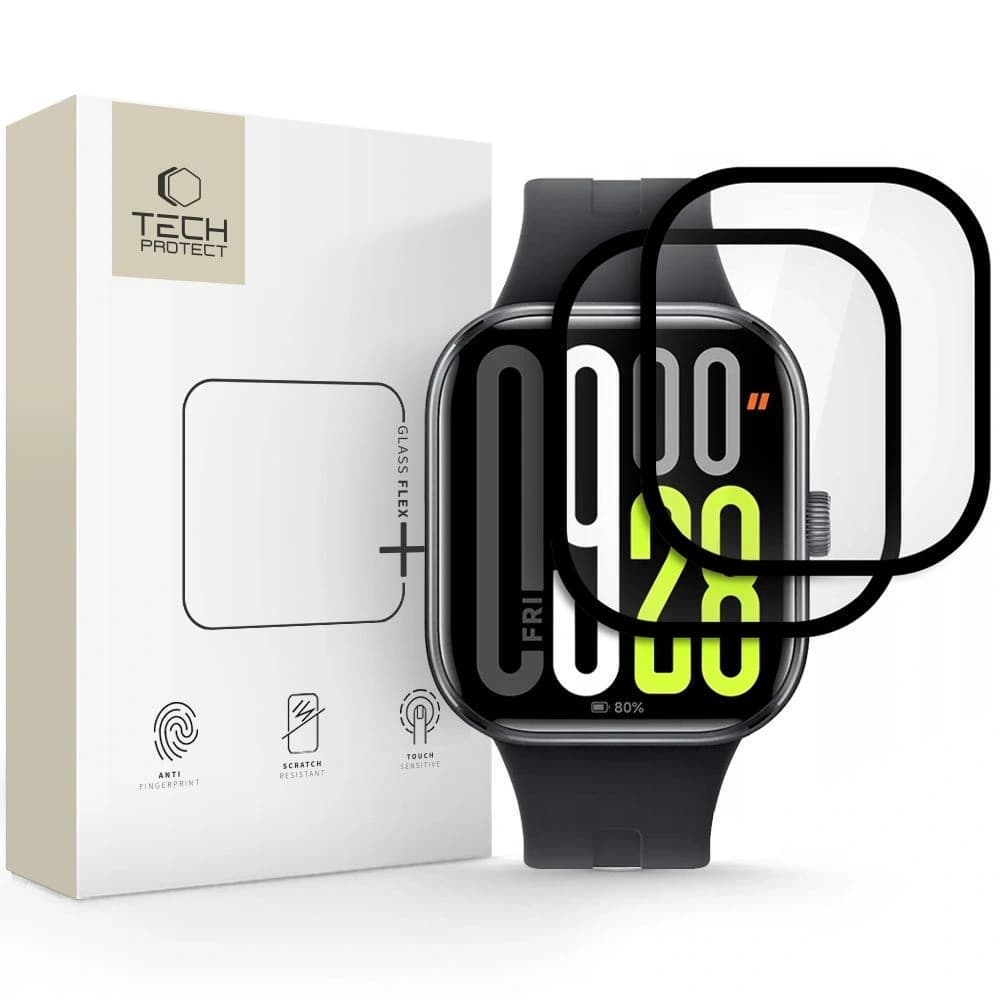 Tech-Protect Glass Flex+ Xiaomi Redmi Watch 5 Schwarz [2 PACK] - 1