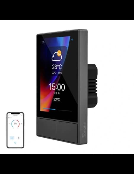 SONOFF NSPanel-US intelligens WiFi vezérlőpanel (fekete, 120mm)