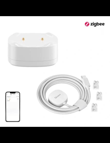 KIT senzor de inundație/scurgere de apă SONOFF SNZB-05P ZigBee + Cablu WLDC200