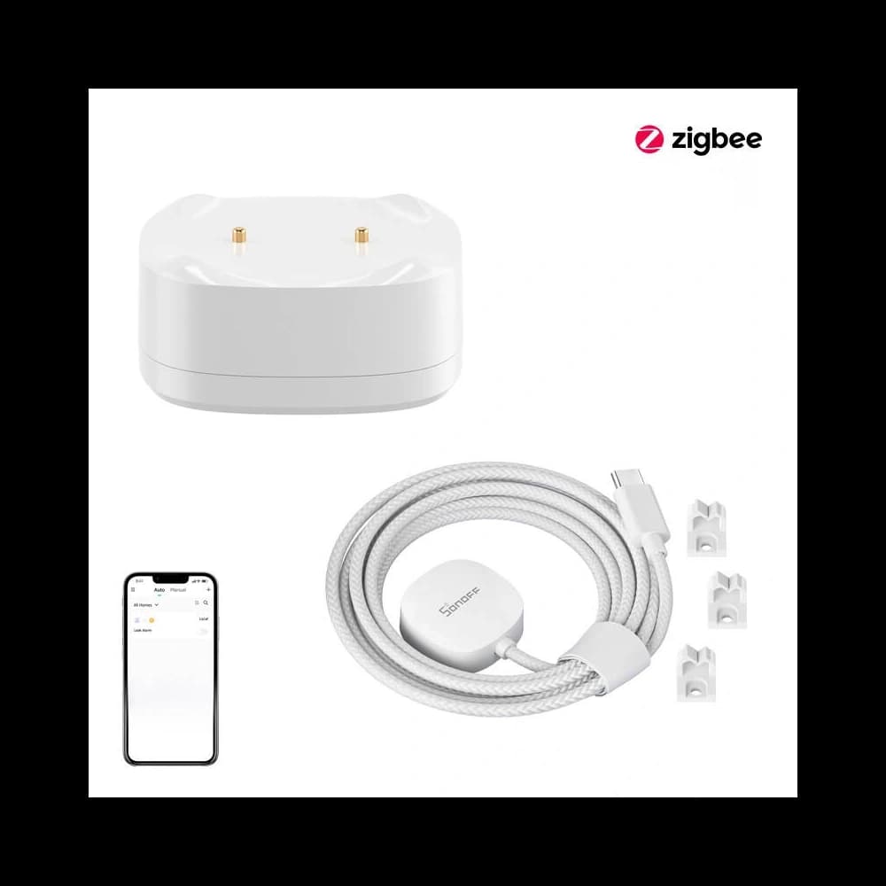 KIT senzor de inundație/scurgere de apă SONOFF SNZB-05P ZigBee + Cablu WLDC200 - 1