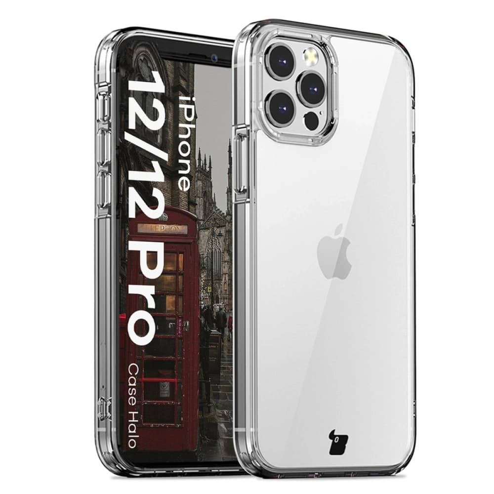 Etui Bizon Case Halo pentru Apple iPhone 12 / 12 Pro transparent - 1