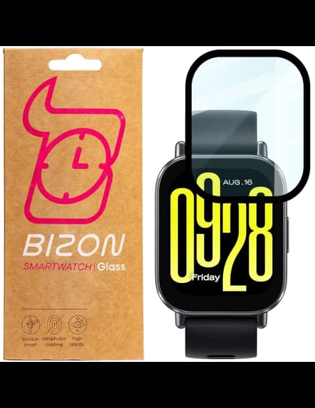 Bizon Glass Watch Edge Hybrid Xiaomi Redmi Watch 5 schwarz