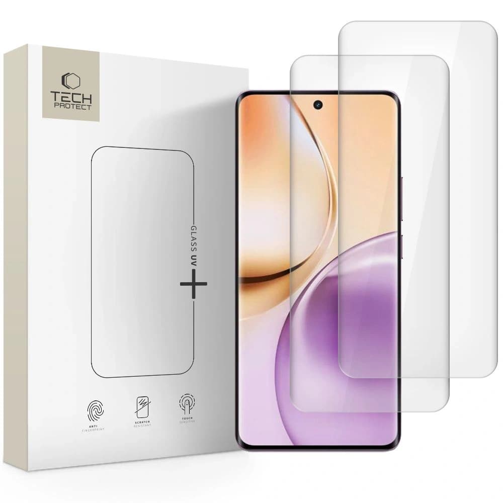 Tech-Protect Sticlă UV+ Realme 14 Pro 5G Clar [2 PACHET] - 1