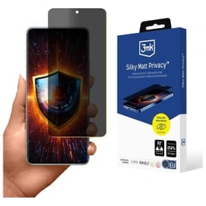 3MK Silky Matt Privacy Xiaomi Redmi Note 14 Pro 5G negru