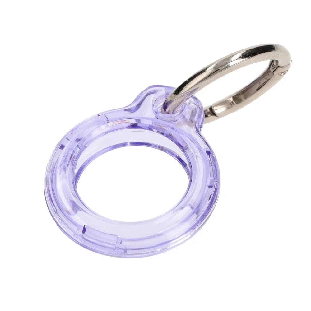 Bizon Case Locator Cheie Apple AirTag transparent-purpuriu - 4