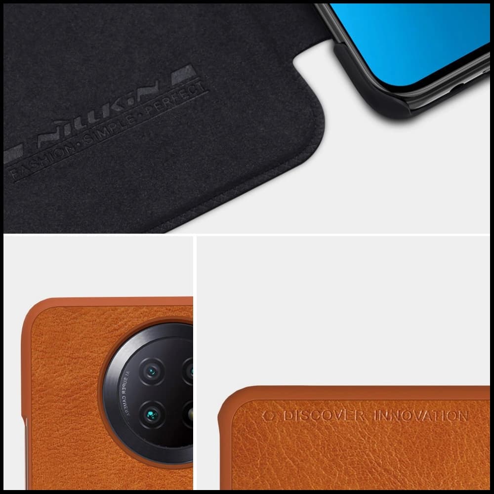 [OUTLET] Etui Nillkin Qin Xiaomi Redmi Note 9T 5G braun - 23