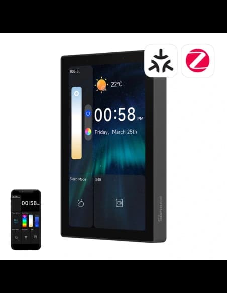 WiFi/Bluetooth/ZigBee Matter vezérlőpanel SONOFF NSPanel Pro 120 (fekete)