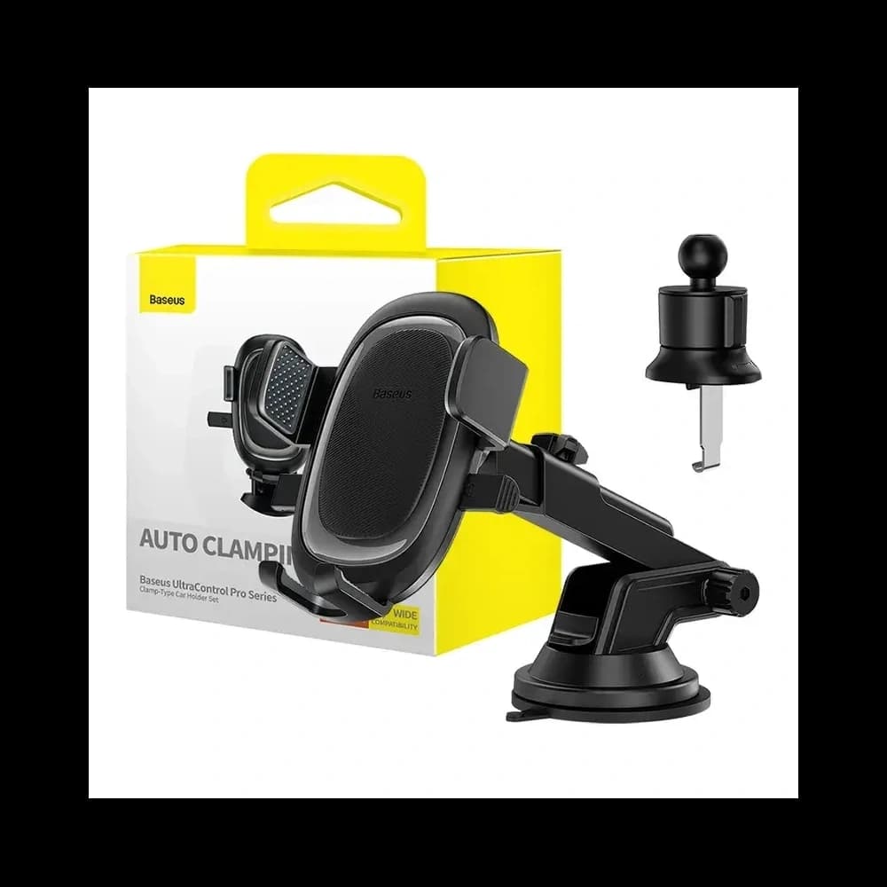 Baseus Suport auto UltraControl Pro pentru telefon (negru) cu prindere pe cockpit / grilă - 9