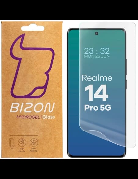 Bizon Glass Hydrogel Elülső Realme 14 Pro 5G [2 PACK]
