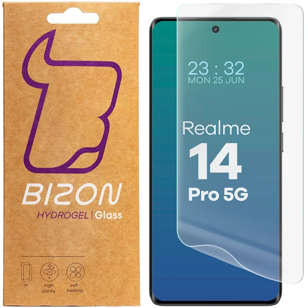 Bizon Glass Hydrogel Elülső Realme 14 Pro 5G [2 PACK] - 1