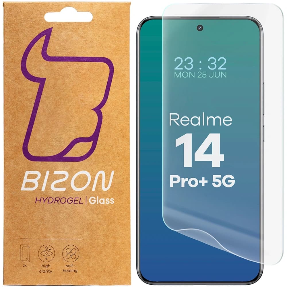 Bizon Glass Hydrogel Front Realme 14 Pro Plus 5G [2 PACK] - 1