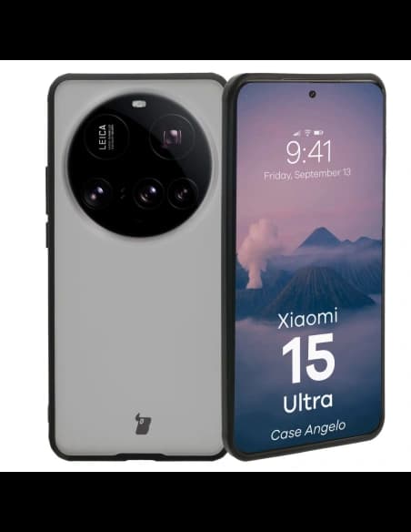 Bizon Case Angelo Xiaomi 15 Ultra kouřový s černým rámem