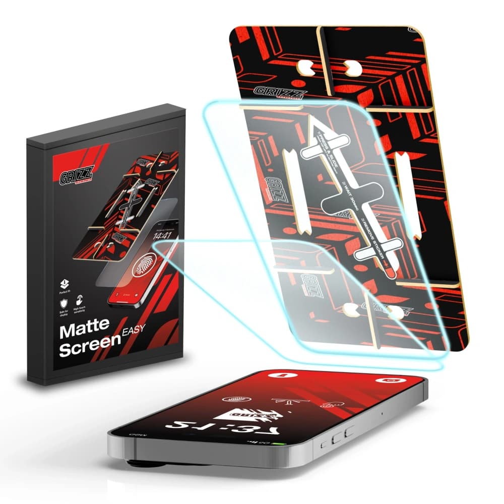 GrizzGlass MatteScreen Einfach Apple iPhone 15 [2 PACK] - 1
