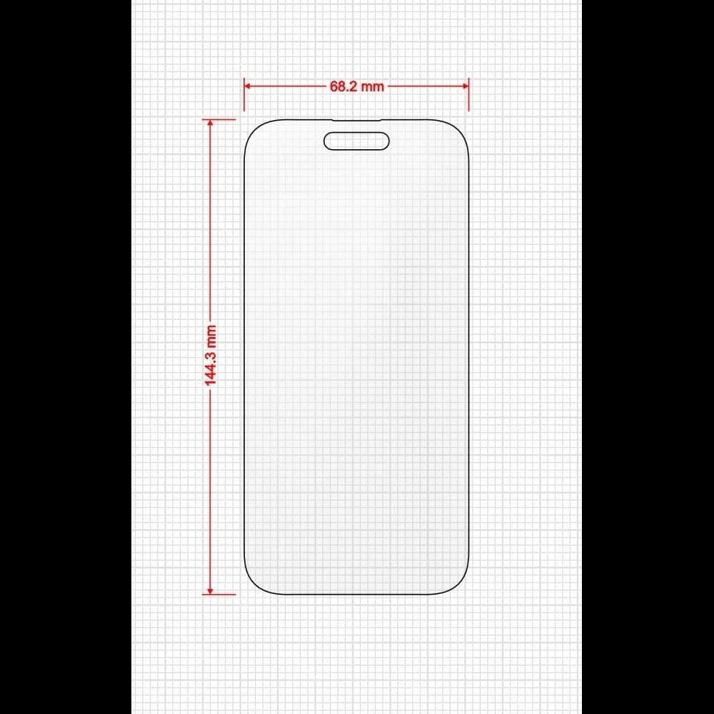 GrizzGlass MatteScreen Einfach Apple iPhone 15 [2 PACK] - 2