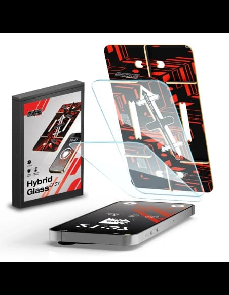 GrizzGlass HybridGlass Einfach Apple iPhone 12 Pro [2 PACK]