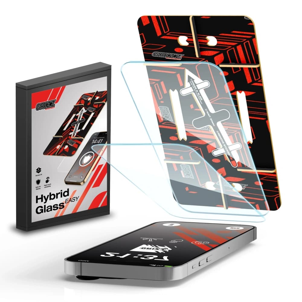 GrizzGlass HybridGlass Easy Apple iPhone 12 [2 PACK] - 1