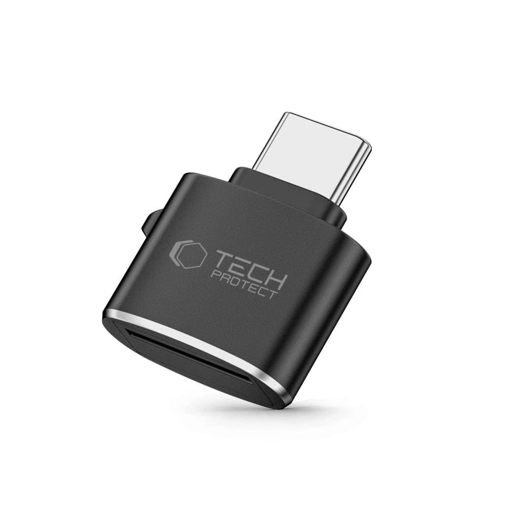 Tech-Protect Ultraboost USB-C / Card Reader Micro SD/TF adapter Black - 2
