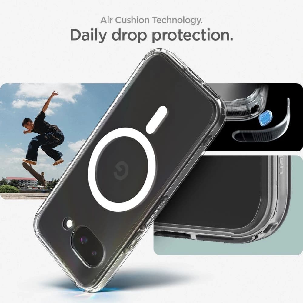 Spigen Ultra Hybrid Mag MagSafe Google Pixel 9a Clear/white - 13