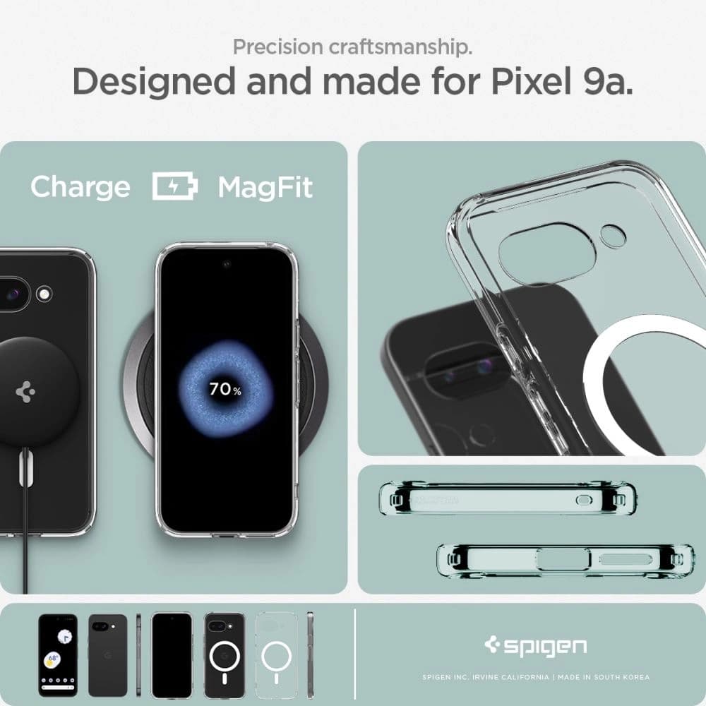 Spigen Ultra Hybrid Mag MagSafe Google Pixel 9a Clear/white - 14