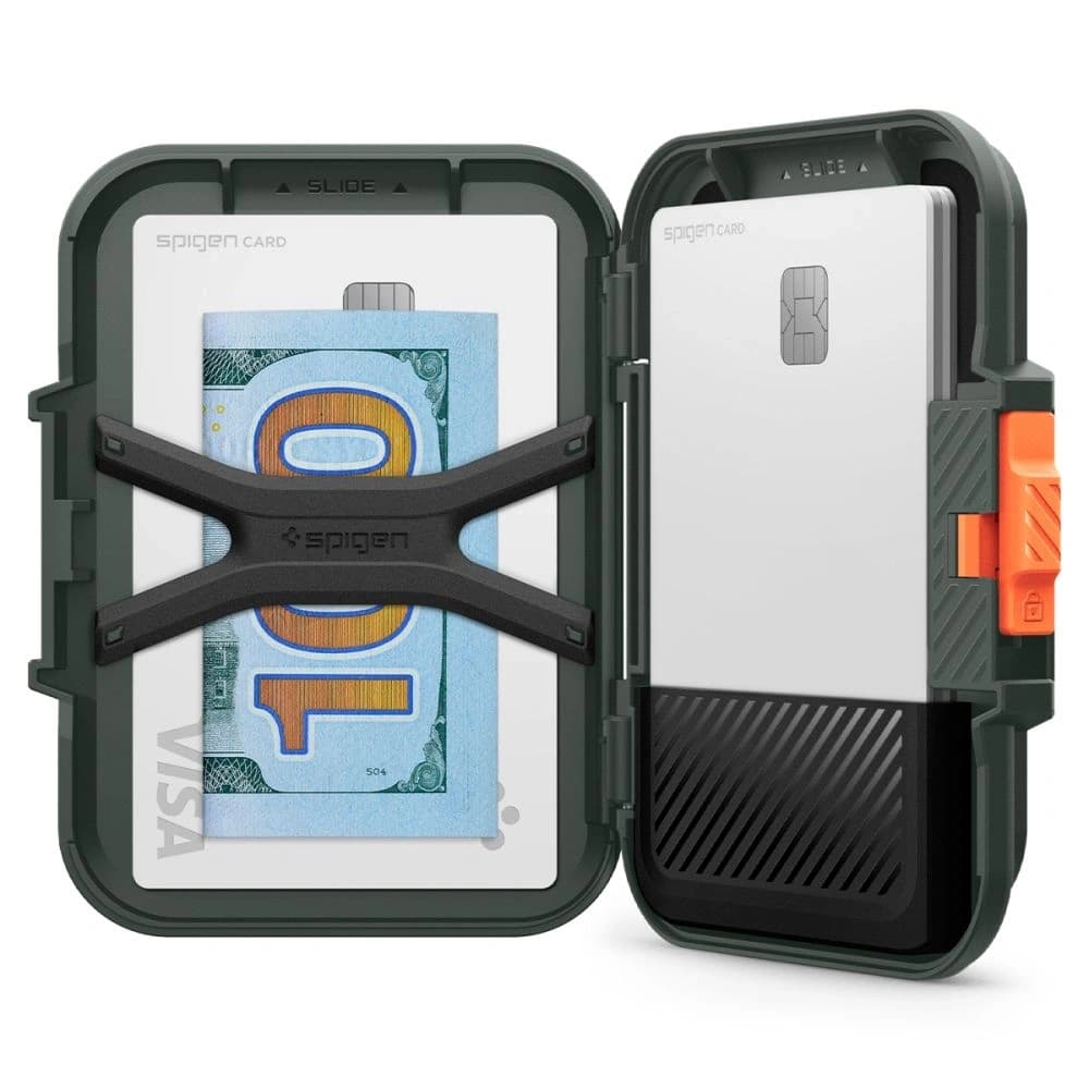 Spigen Lock Fit MagSafe Universal Magnetic Suport pentru Carduri Verde Militar - 13