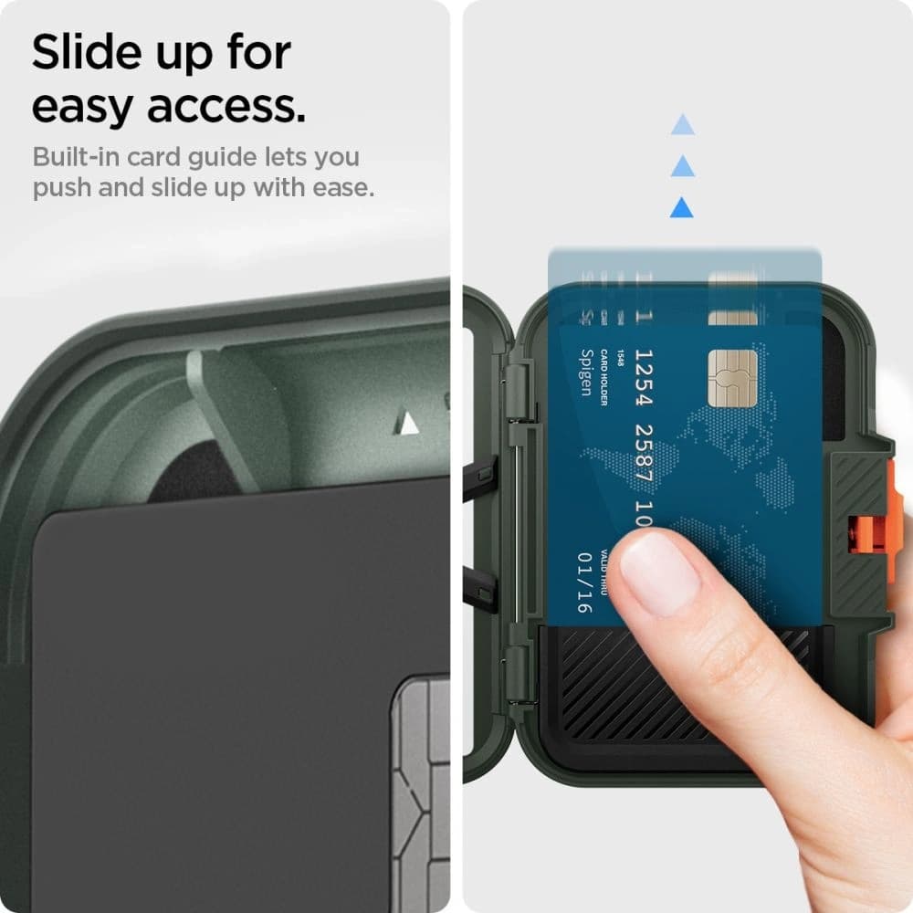 Spigen Lock Fit MagSafe Universal Magnetic Suport pentru Carduri Verde Militar - 16