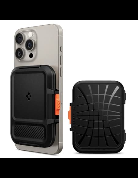 Spigen Lock Fit MagSafe Universal Magnetic Holder pentru Carduri Negru