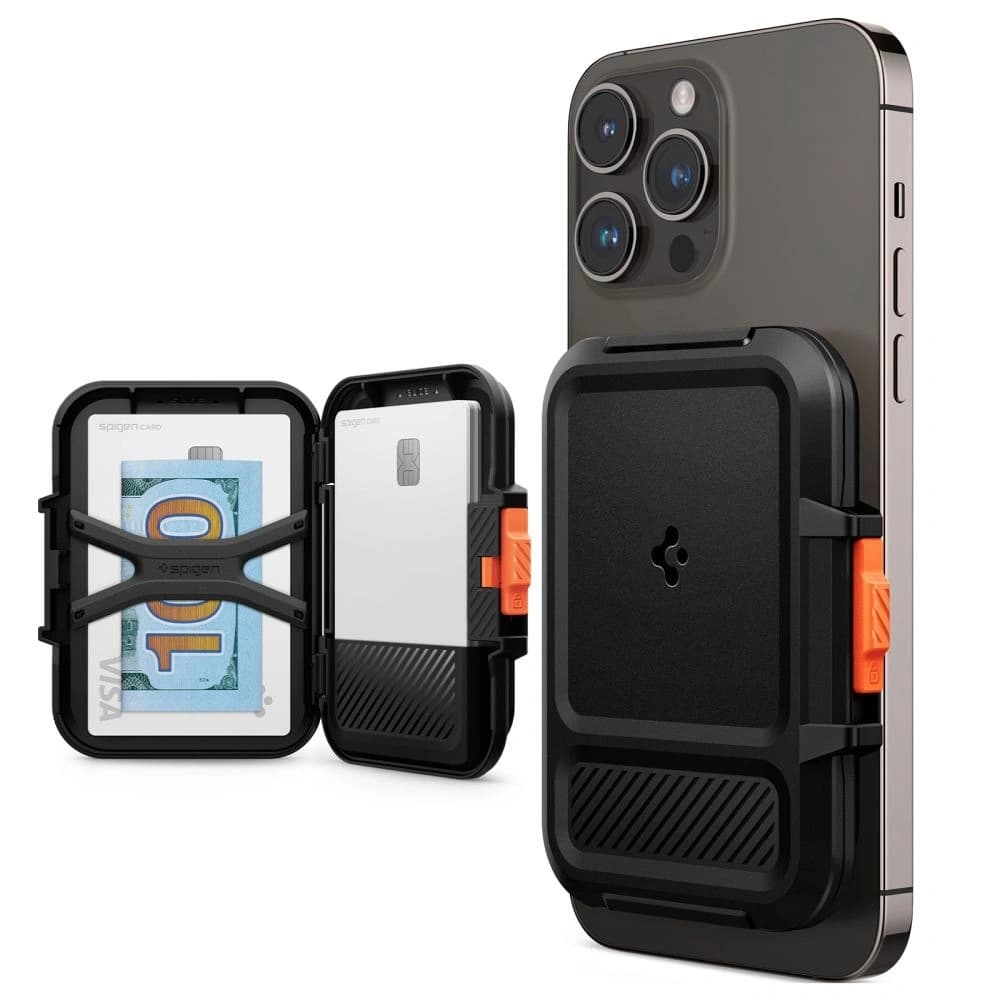 Spigen Lock Fit MagSafe Universal Magnetic Kártya Tartó Fekete - 2