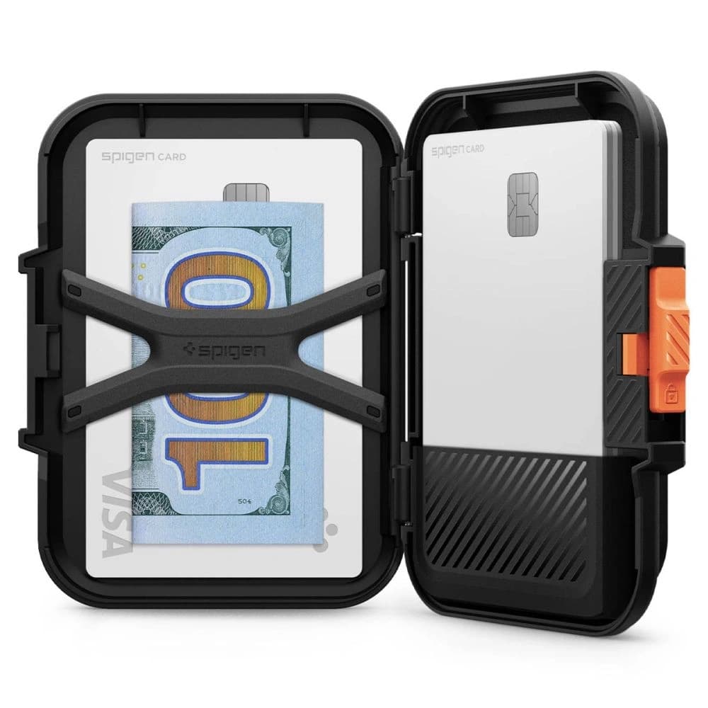 Spigen Lock Fit MagSafe Universal Magnetic Kártya Tartó Fekete - 13