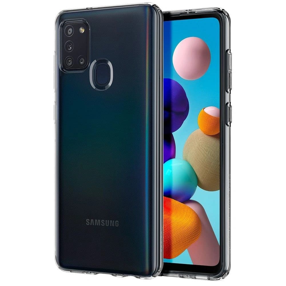 Spigen Samsung Gehäuse Flüssigkristall Galaxy A21s Kristallklar - 1