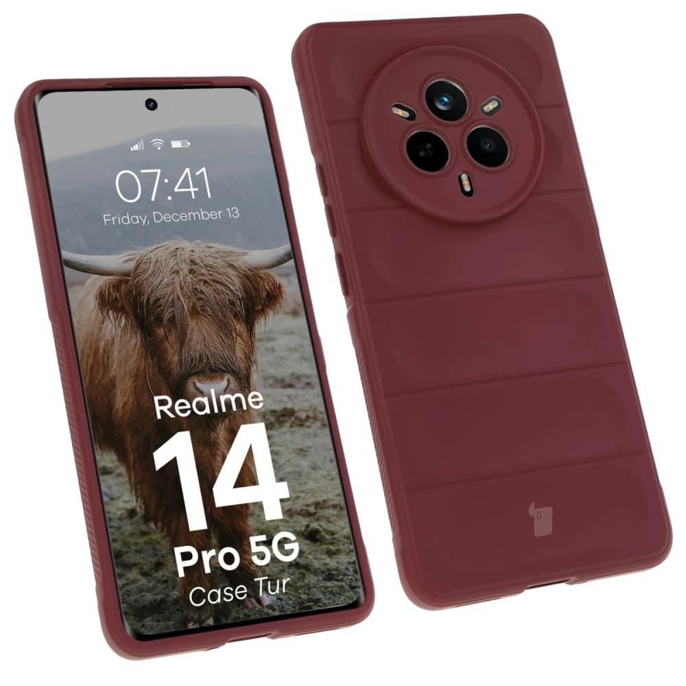 Bizon Case Tur páncélozott tok Realme 14 Pro 5G-hez sötétlila színben - 1